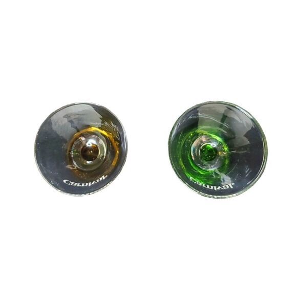 Shot Glasses Pedestal Style Glass Carnival Cruise Line Travel Souvenir - Picture 3 of 9